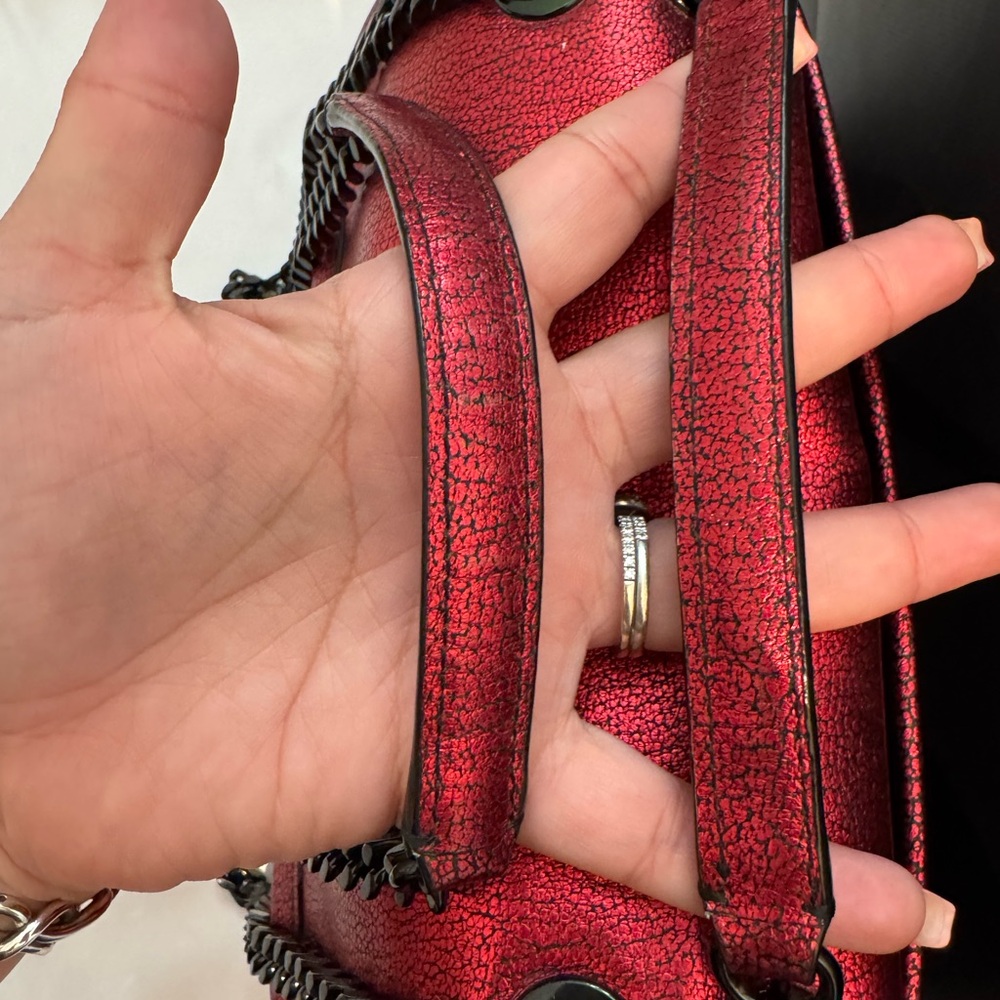 Coach Red metallic Leather Women's Bag - Picture 4 of 16